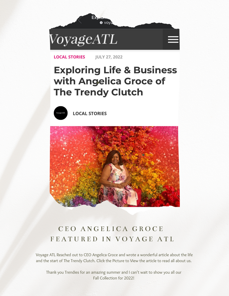 The Trendy Clutch Voyage ATL Magazine Feature