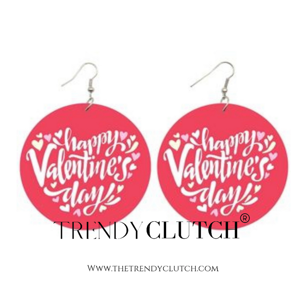 Happy Valentines Day” Earrings